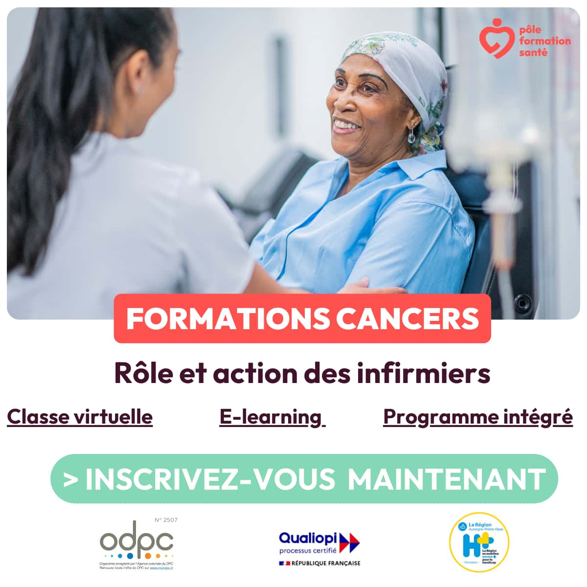 Toutes nos formations sur le cancer pour infirmiers