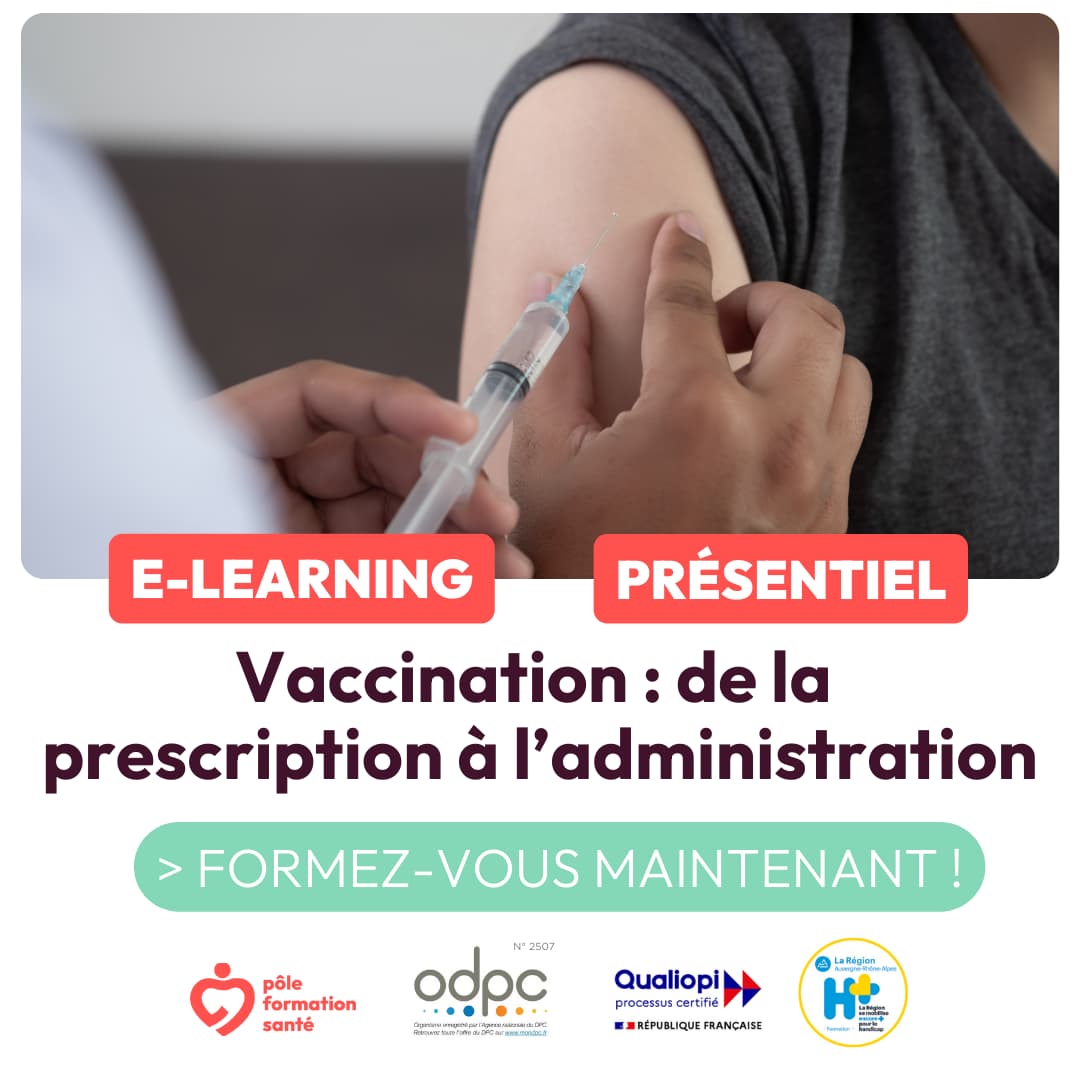 formation vaccination prescription administration IDEL