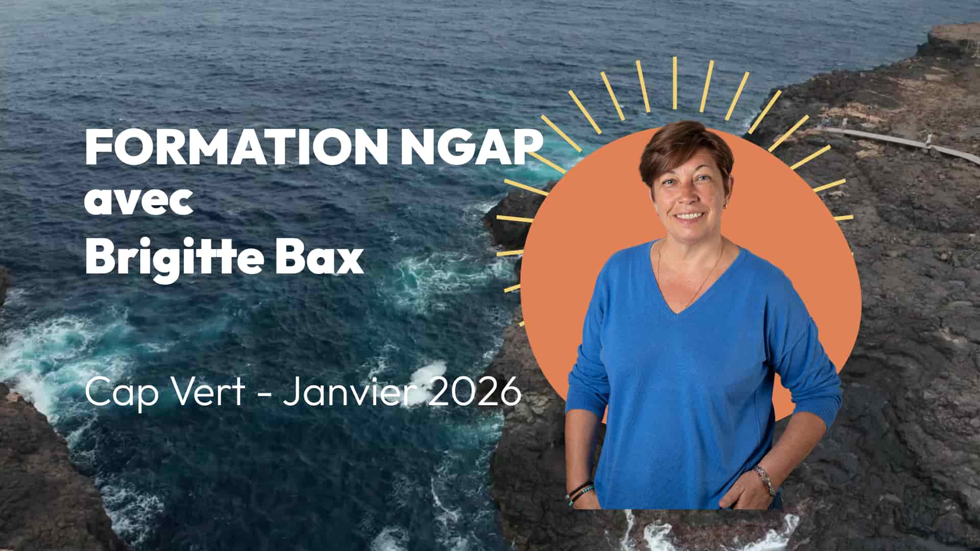 Brigitte Bax formatrice NGAP voyage formation Cap Vert